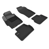 3D Maxpider 08-15 Mitsubishi Lancer Evolution X Kagu 1st 2nd Row - Floor Mat Set (Black)