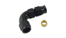 Load image into Gallery viewer, Vibrant 90 Deg 5/16in Tube to Female -6AN Adapter (w/ Olive Inserts)