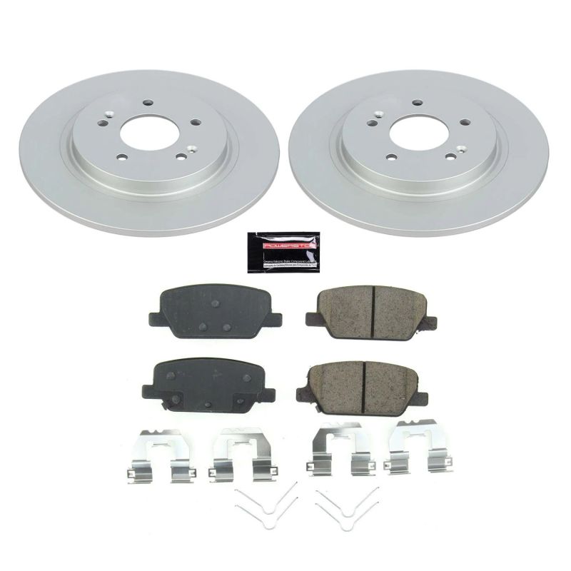 Power Stop 2019 Hyundai Santa Fe Rear Z17 Evolution Geomet Coated Brake Kit