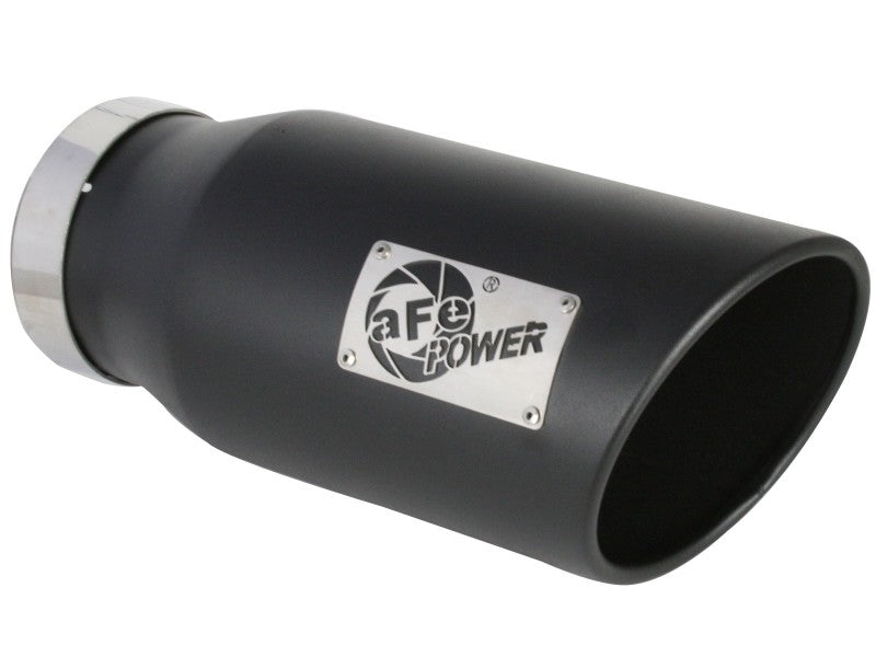 aFe ATLAS 5in Alum Steel DPF-Back Exhaust System w/Black Tip 19-20 Ram Diesel Trucks L6-6.7L (td)