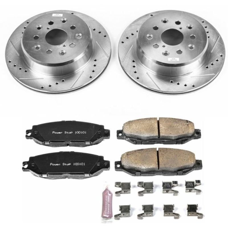 Power Stop 99-00 Lexus SC300 Rear Z23 Evolution Sport Brake Kit