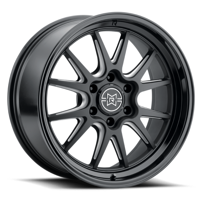 Method Raised MR802 20x9 / 6x5.5 BP / 0mm Offset / 106.25mm Bore - Double Black Milled Wheel