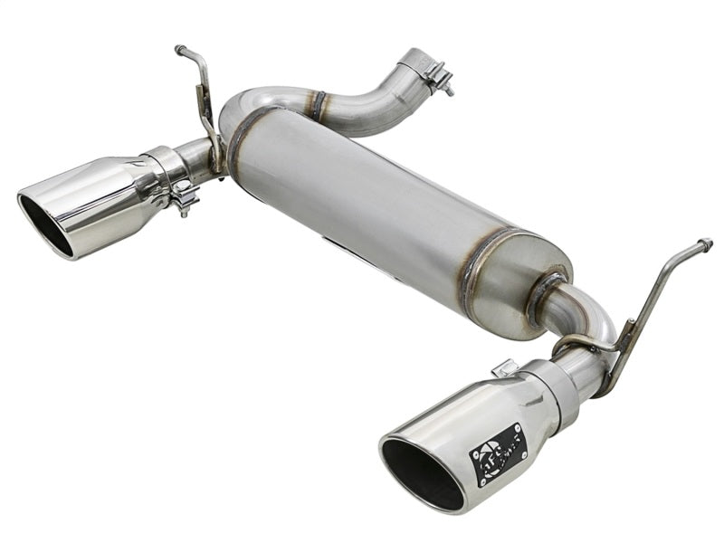 aFe Rebel Series 2.5in 409 SS Axle-Back Exhaust w/Polished Tips 07+ Jeep Wrangler (JK) V6 3.6L/3.8L