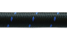 Load image into Gallery viewer, Vibrant -12 AN Two-Tone Black/Blue Nylon Braided Flex Hose (5 foot roll)