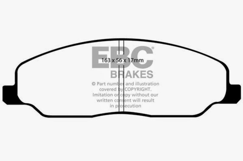 EBC 05-10 Ford Mustang 4.0 Yellowstuff Front Brake Pads