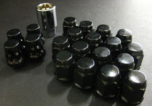 Load image into Gallery viewer, Project Kics 16 LUGS + 4 LOCKS Black Bullock And Nut Set - 12X1.50