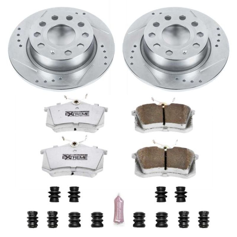 Power Stop 10-13 Audi A3 Rear Z26 Street Warrior Brake Kit