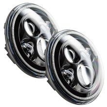 Load image into Gallery viewer, Oracle 7in High Powered LED Headlights - Black Bezel - White SEE WARRANTY