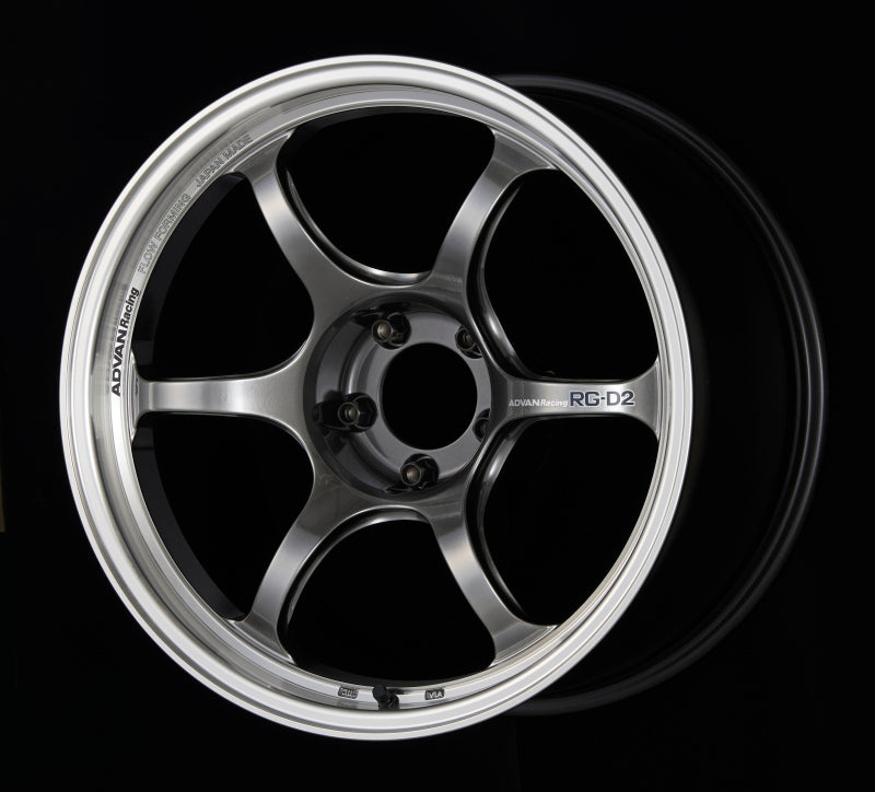 Advan RG-D2 18x9.5 +22 5-114.3 Machining & Racing Hyper Black Wheel