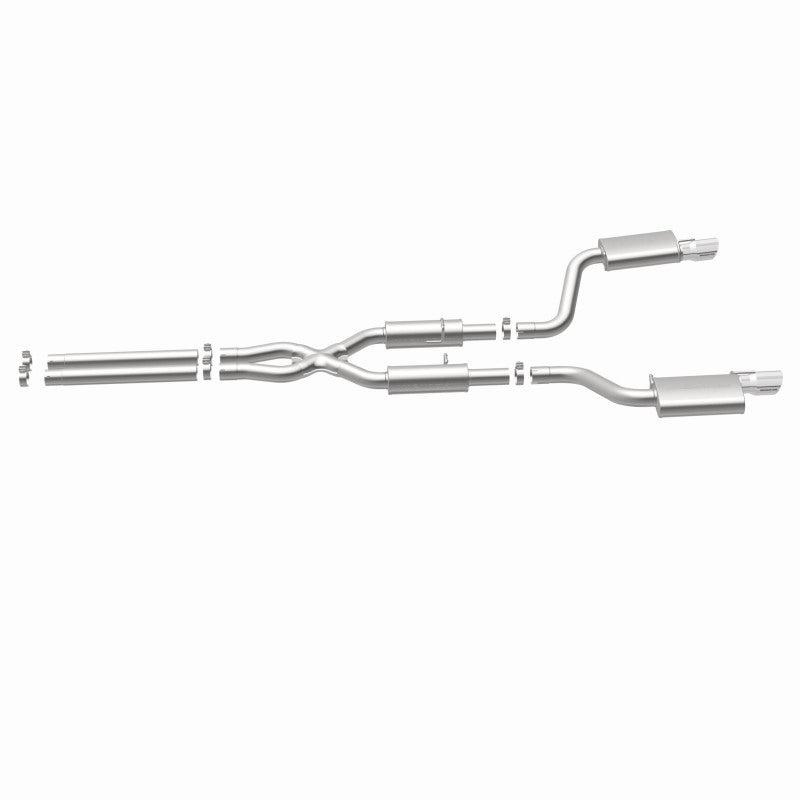 MagnaFlow 11-12 Dodge Charger SRT-8 Hemi Dual Split Rear Exit Stainless Cat-Back Performance Exhaust