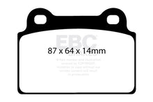 Load image into Gallery viewer, EBC 08-16 Mitsubishi Lancer Evo 10 2.0 Turbo (1 piece rotor) Redstuff Rear Brake Pads