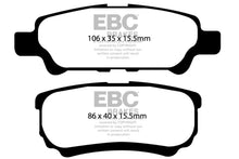 Load image into Gallery viewer, EBC 11-14 Chrysler 200 2.4 Redstuff Rear Brake Pads