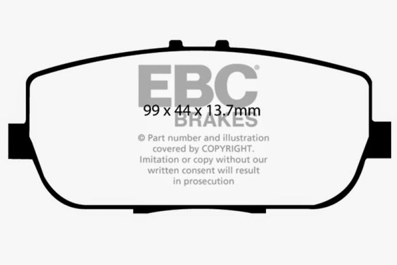 EBC 06-15 Mazda Miata MX5 2.0 Redstuff Rear Brake Pads