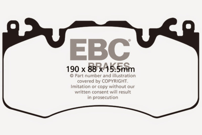 EBC 13+ Land Rover Range Rover 3.0 Supercharged Greenstuff Front Brake Pads