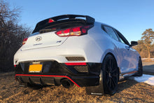 Load image into Gallery viewer, Rally Armor 19-22 Hyundai Veloster N Black UR Mud Flap w/ Red Logo