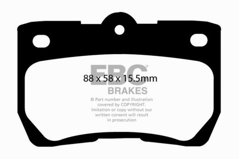 EBC 06-07 Lexus GS300 3.0 Yellowstuff Rear Brake Pads