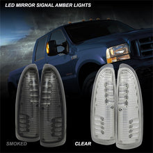 Load image into Gallery viewer, xTune Ford Superduty F250-F650 03-07 Amber LED Mirror Signal Lens - Clear ACC-LED-FDSD99-MR-C