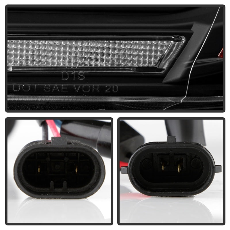 Spyder Dodge Durango 11-13 Halogen Model Only Projector Headlights - Black PRO-YD-DDU11SI-BK