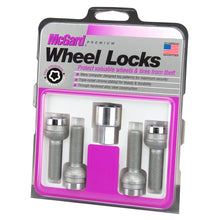 Load image into Gallery viewer, McGard Wheel Lock Bolt Set - 4pk. (Radius Seat) M14X1.5 / 17mm Hex / 26.7mm Shank Length - Chrome