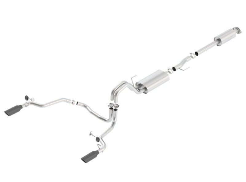 Borla 15-17 F-150 2.7/3.5L V6 EcoBoost / 5.0L V8 Black Chrome Cat-Back Touring Exhaust