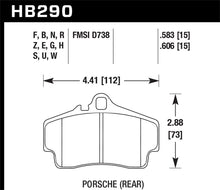 Load image into Gallery viewer, Hawk 98-10 Porsche 911 / 06-12 Porsche Cayman S Blue 9012 Race Rear Brake Pads