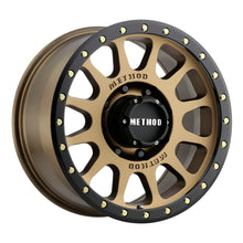 Load image into Gallery viewer, Method MR305 NV 20x9 +18mm Offset 8x6.5 130.81mm CB Method Bronze/Black Street Loc Wheel