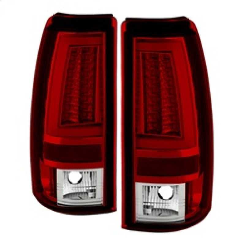 Spyder Chevy Silverado 1500/2500 99-02 Version 2 LED Tail Lights - Red Clear ALT-YD-CS99V2-LED-RC