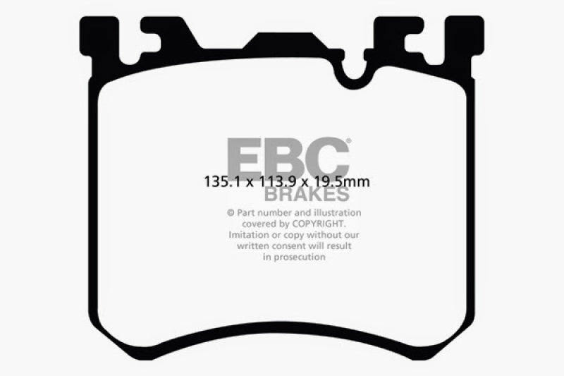 EBC 10-13 BMW X5M 4.4 Twin Turbo Redstuff Front Brake Pads