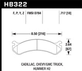 Hawk Chevy / GMC Truck / Hummer Super Duty Street Front Brake Pads