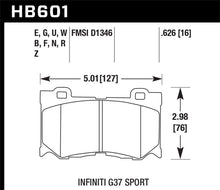 Load image into Gallery viewer, Hawk Infiniti G37 Sport HP+ Street Front Brake Pads