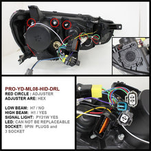 Load image into Gallery viewer, Spyder Mitsubishi Lancer/EVO-10 08-14 Projector Xenon/HID- LED Halo DRL Blk PRO-YD-ML08-HID-DRL-BK