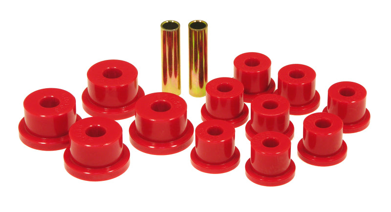 Prothane 85-88 Suzuki Samurai Spring & Shackle Bushings (OEM Shackles) - Red