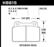 Load image into Gallery viewer, Hawk EVO X DTC-60 Race Rear Brake Pads