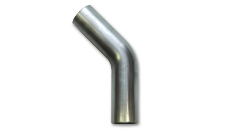 Vibrant 3.5in O.D. T304 SS 45 deg Mandrel Bend 6in x 6in leg lengths (5.5in Centerline Radius)