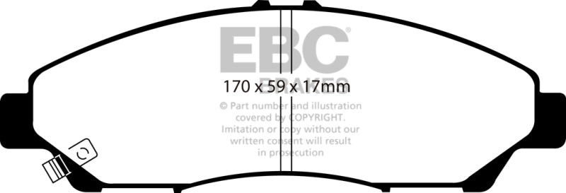 EBC 07-13 Acura MDX 3.7 Ultimax2 Front Brake Pads