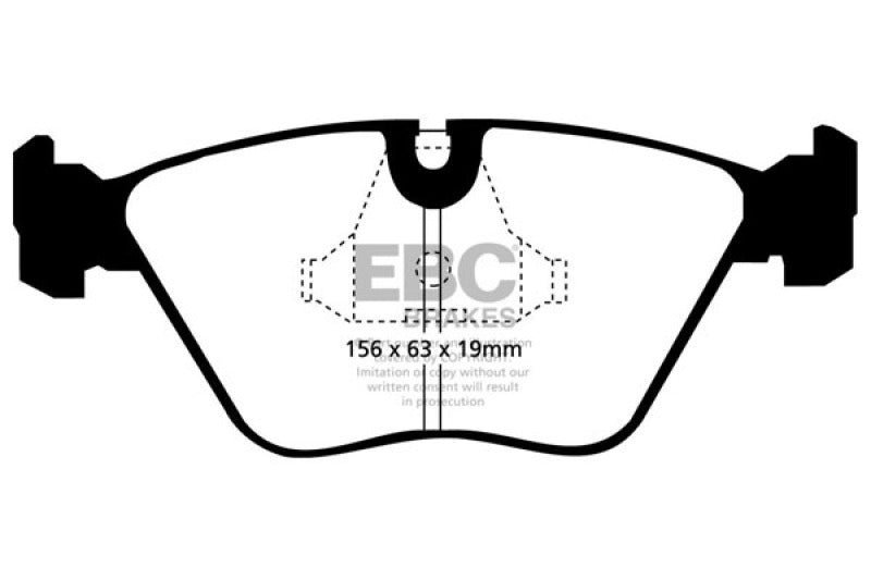 EBC 92-95 BMW M3 3.0 (E36) Redstuff Front Brake Pads