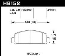 Load image into Gallery viewer, Hawk Mazda RX-7 HPS Street Front Brake Pads