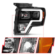 Load image into Gallery viewer, ANZO 2009-2014 Ford F-150 Projector Light Bar H.L Black Amber