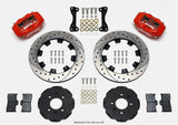 Wilwood Forged Dynalite Front Hat Kit 12.19in Drilled Red 94-01 Honda/Acura w/262mm Disc