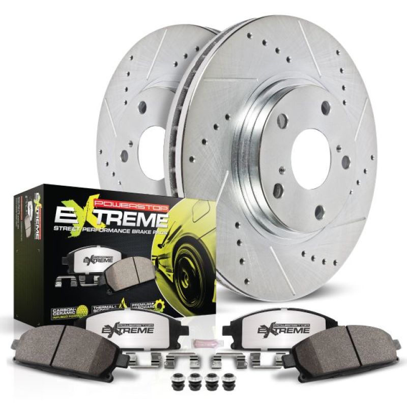 Power Stop 13-15 Acura ILX Rear Z26 Street Warrior Brake Kit