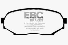 Load image into Gallery viewer, EBC 90-93 Geo Storm 1.6 Yellowstuff Front Brake Pads