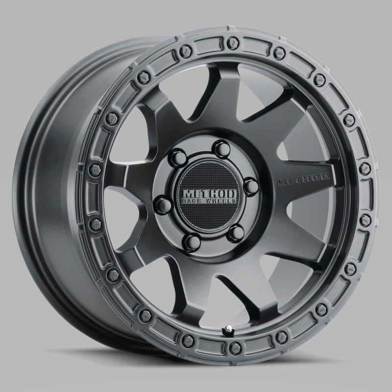 Method MR317 20x9 +18mm Offset 6x5.5 106.25mm CB Matte Black Wheel