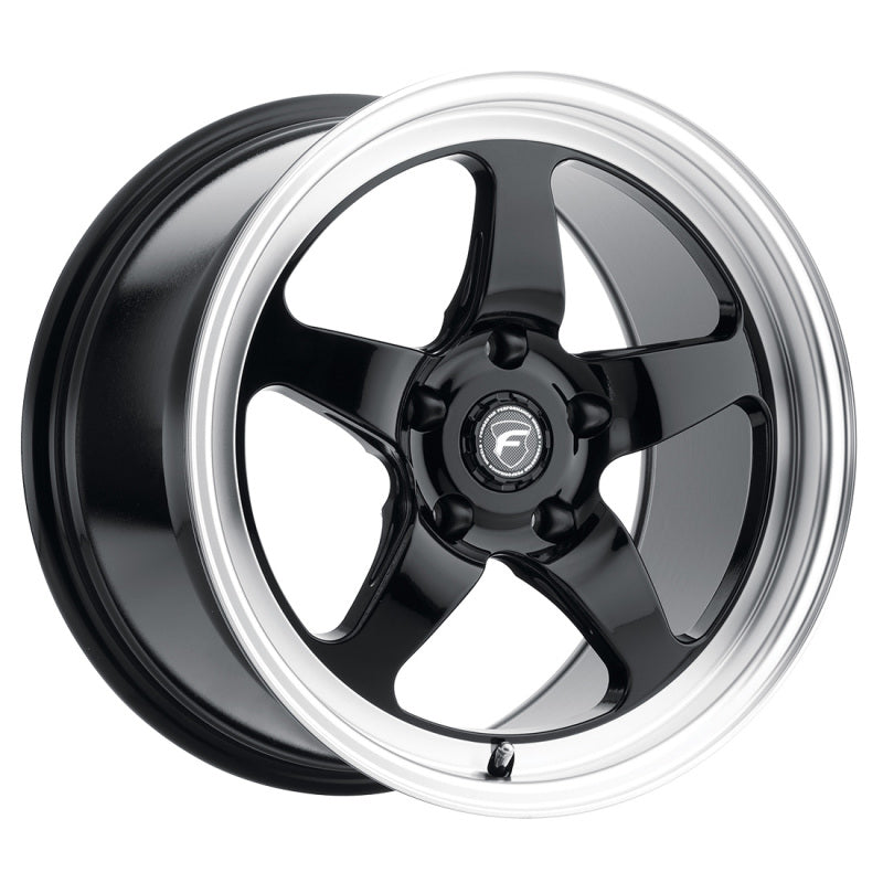 Forgestar D5 Drag 18x5.0 / 5x115 BP / ET-37 / 1.5in BS Gloss Black Wheel