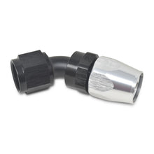 Load image into Gallery viewer, Russell Performance -6 AN Black/Silver 45 Degree Full Flow Hose End