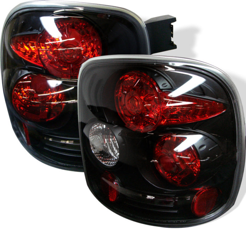 Spyder Chevy Silverado Stepside 99-04 Euro Style Tail Lights Black ALT-YD-CS99STS-BK