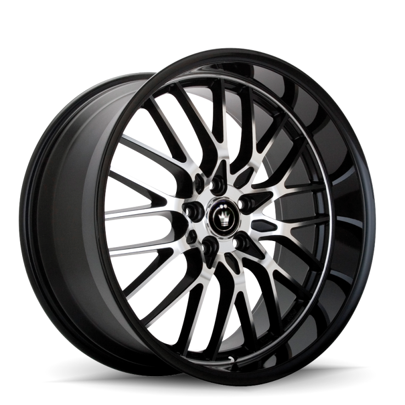 Konig Lace 17x7 10x110/115 ET40 Black/Machine Spoke