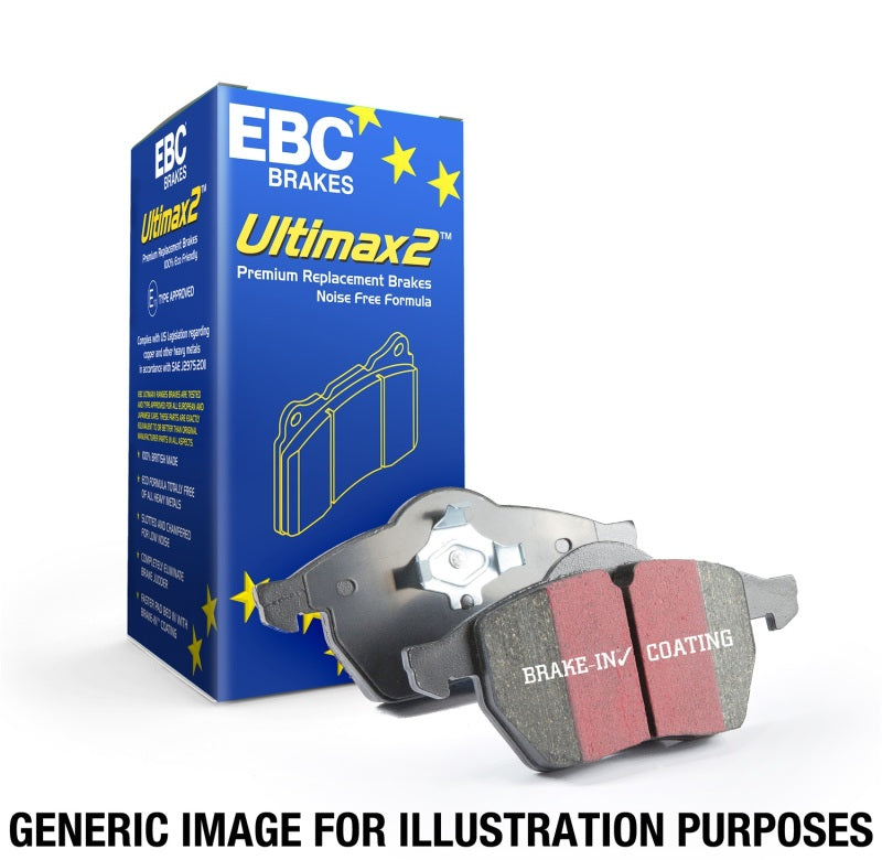 EBC 15+ Lexus NX200t 2.0 Turbo Ultimax2 Front Brake Pads