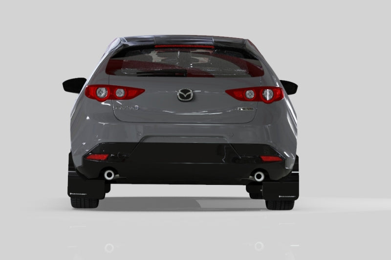 Rally Armor 19-24 Mazda3 Hatchback Black UR Mud Flap w/Red Logo