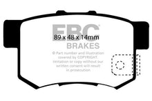 Load image into Gallery viewer, EBC 97 Acura CL 2.2 Ultimax2 Rear Brake Pads