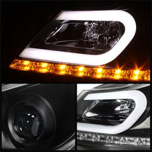 Load image into Gallery viewer, Spyder Mercedes Benz W204 C-Class 12-13 Projector Halogen Model- DRL Blk PRO-YD-MBW20412-DRL-BK